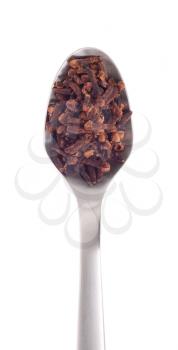 Royalty Free Photo of a Spoonful of Cloves