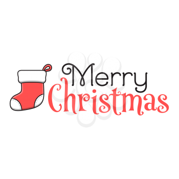 Royalty-Free Clipart Image Saying Merry Christmas