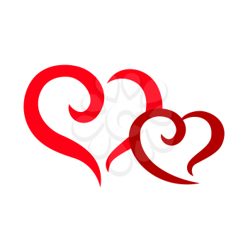 Royalty-Free Clipart Image of Hearts