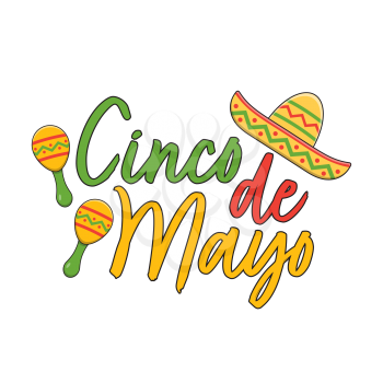 Royalty-Free Clipart Image for Cinco-de-Mayo. Part of a Cinco-de-Mayo set