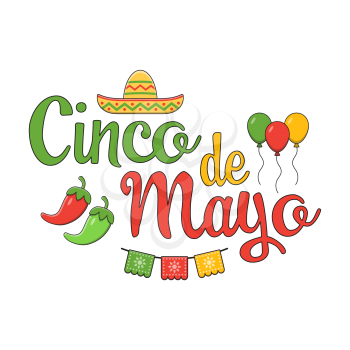 Royalty-Free Clipart Image of a Cinco-de-Mayo Poster