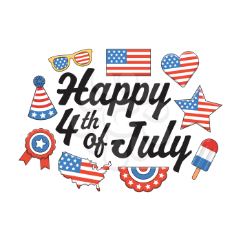 Royalty-Free Clipart Image Part of a 4th of July Independence Day Set