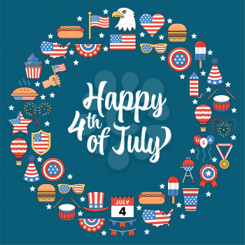 Royalty-Free Clipart Image Part of a 4th of July Independence Day Set