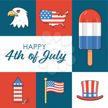 Royalty-Free Clipart Image Part of a 4th of July Independence Day Set