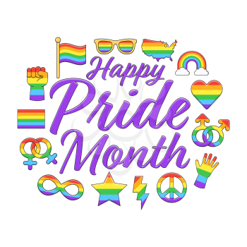 Royalty-free Clipart Images Part of Pride Month Set
