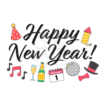 Royalty-Free Clipart Image for New Year