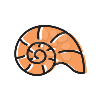 Royalty-Free Clipart Image of a Shell