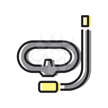 Royalty-Free Clipart Image of Snorkel Gear