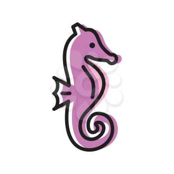 Royalty-Free Clipart Image of a Seahorse