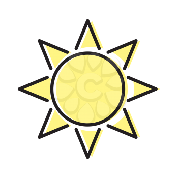 Royalty-Free Clipart Image of the Sun