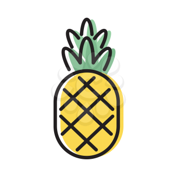 Royalty-Free Clipart Image of a Pineapple