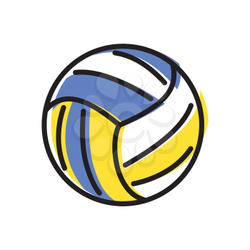 Royalty-Free Clipart Image of a Volleyball