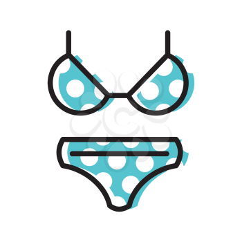 Royalty-Free Clipart Image of a Bikini