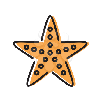Royalty-Free Clipart Image of a Starfish