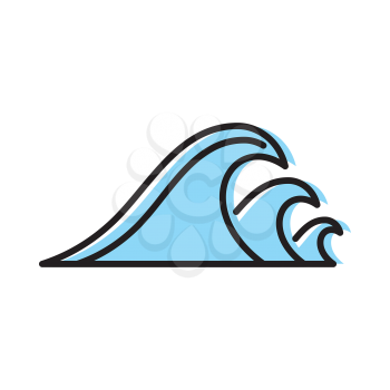 Royalty-Free Clipart Image of Waves