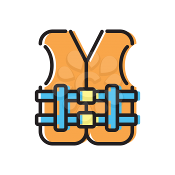 Royalty-Free Clipart Image of a Life Jacket