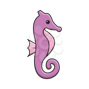 Royalty-Free Clipart Image of a Seahorse