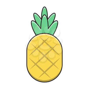 Royalty-Free Clipart Image of a Pineapple