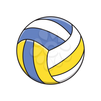 Royalty-Free Clipart Image of a Volleyball