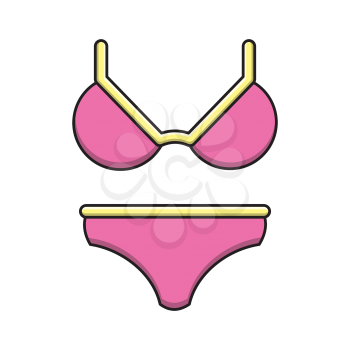 Royalty-Free Clipart Image of a Bikini
