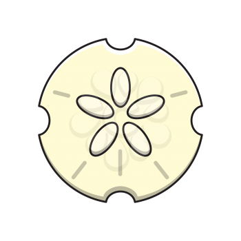 Royalty-Free Clipart Image of a Sand Dollar