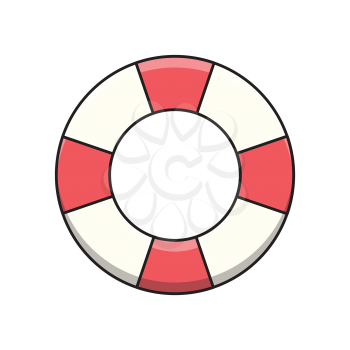Royalty-Free Clipart Image of a Life Preserver