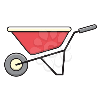 Royalty-Free Clipart Image Of A Garden Wheelbarrow