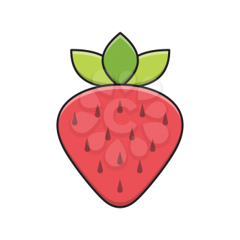 Royalty-Free Clipart Image Of A Strawberry