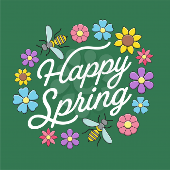 Royalty-Free Clipart Image of a Spring Poster