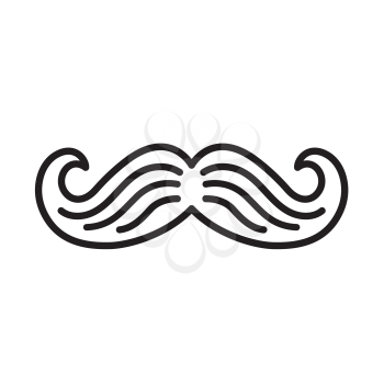 Royalty-free Clipart Image of a Moustache 