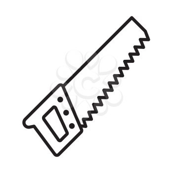Royalty-free Clipart Image of a Saw