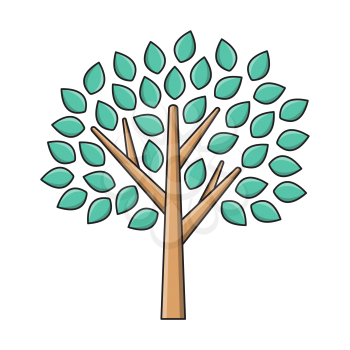 Royalty-free Clipart Image of a Tree