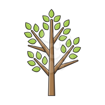Royalty-Free Clipart Image of a Tree