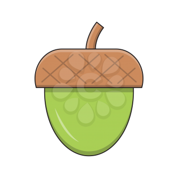 Royalty-Free Clipart Image of an Acorn