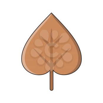 Royalty-Free Clipart Image of a Leaf