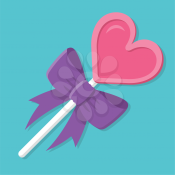 Royalty-free Clipart with a Heart Lollipop