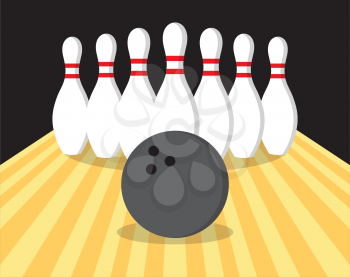 Royalty-Free Cliprt Image for Bowling