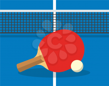 Royalty-Free Clipart Image for Table Tennis / Ping Pong