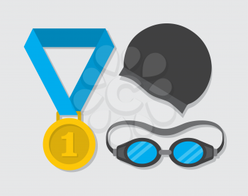 Royalty-free Clipart Image for Swimming