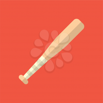 Royalty-Free Clipart Image of a Baseball Bat