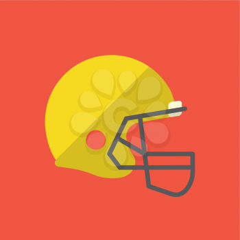 Royalty-Free Clipart Image of a Football Helmet