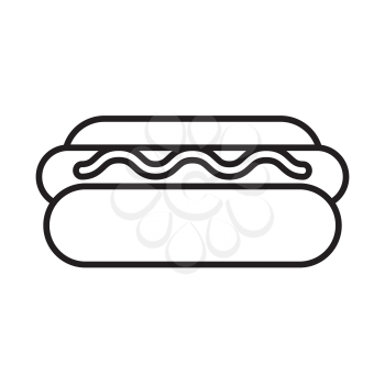 Royalty-Free Clipart Image of a Hotdog