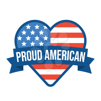 Royalty-Free Clipart Image - Proud American