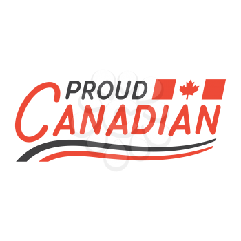 Royalty-Free Clipart Image  - Proud Canadian