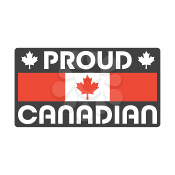 Royalty-Free Clipart Image  - Proud Canadian
