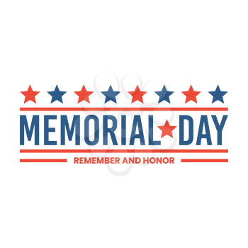 Royalty-Free Clipart Image Part of a Memorial Day Set