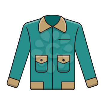 Royalty-free Clipart Image of an Autumn Jacket