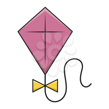 Royalty-free Clipart image of a kite