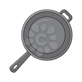 Royalty-free Clipart Image of a frying pan