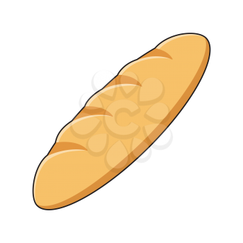 Royalty-free Clipart Image of a Loaf of Bread